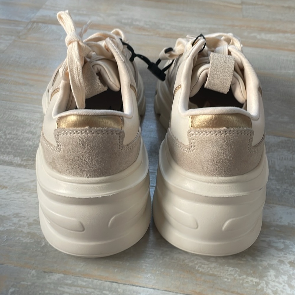 Zara Cream Women's Sneakers - Picture 3 of 7